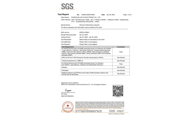 環保測試報告 ROHS+鹵素 CANEC25009106001