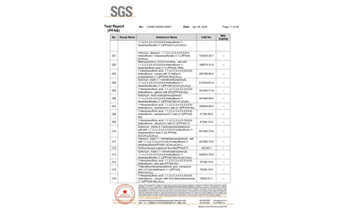 環保測試報告 PFAS CANEC25009106007